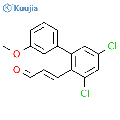 2-Propenal, 3-(3,5-dichloro-3'-methoxy[1,1'-biphenyl]-2-yl)-, (E)- structure