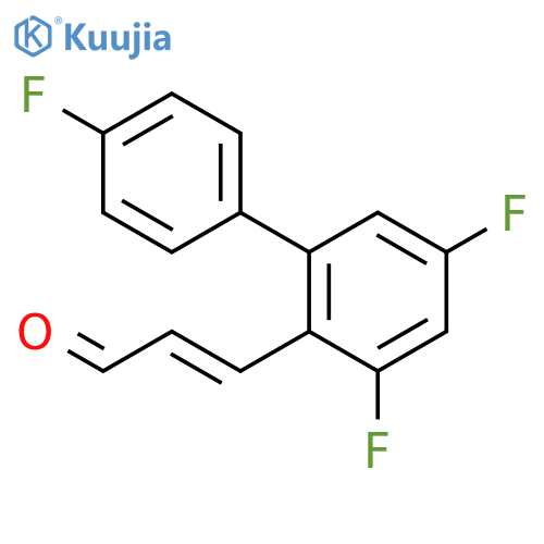 2-Propenal, 3-(3,4',5-trifluoro[1,1'-biphenyl]-2-yl)-, (E)- structure