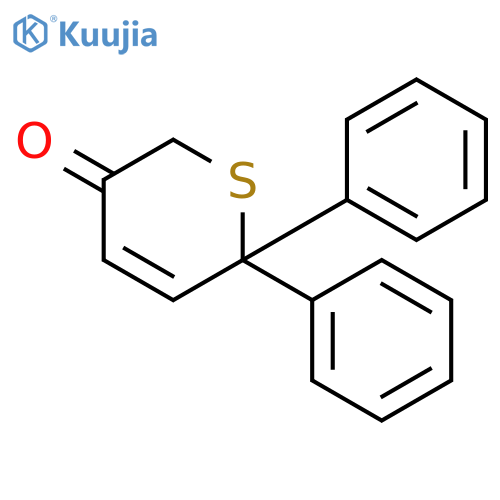 2H-Thiopyran-3(6H)-one, 6,6-diphenyl- structure