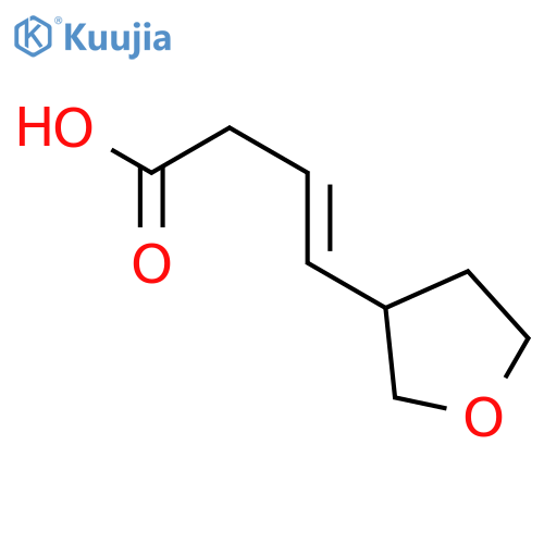 3-Butenoic acid, 4-(tetrahydro-3-furanyl)-, (E)- structure