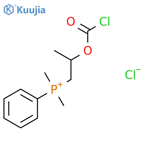Phosphonium, [2-[(chlorocarbonyl)oxy]propyl]dimethylphenyl-, chloride structure