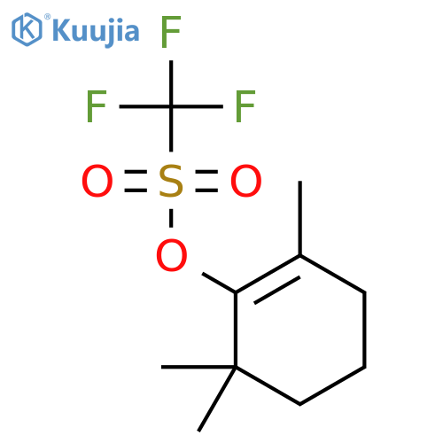 Methanesulfonic acid, trifluoro-, 2,6,6-trimethyl-1-cyclohexen-1-yl ester structure