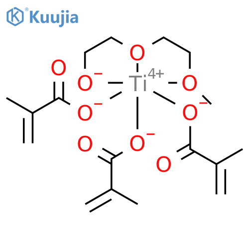 Titanium, [2-[2-(methoxy-κO)ethoxy-κO]ethanolato-κO]tris(2-methyl-2-propenoato-κO)- (9CI) structure