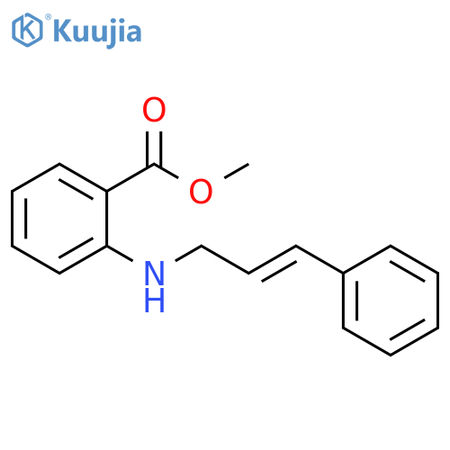 Benzoic acid, 2-[[(2E)-3-phenyl-2-propenyl]amino]-, methyl ester structure