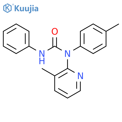 Urea, N-(4-methylphenyl)-N-(3-methyl-2-pyridinyl)-N'-phenyl- structure