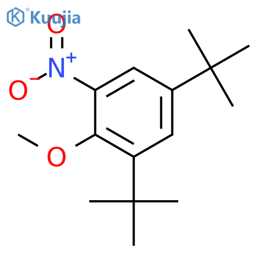 1,5-di-tert-butyl-2-methoxy-3-nitrobenzene structure