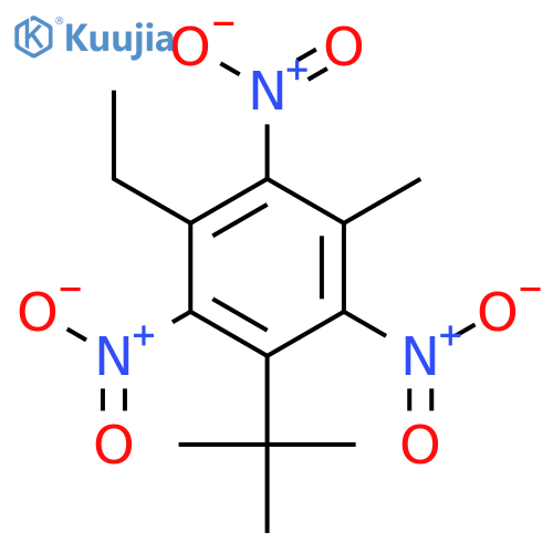 Benzene, 1-(1,1-dimethylethyl)-3-ethyl-5-methyl-2,4,6-trinitro- structure