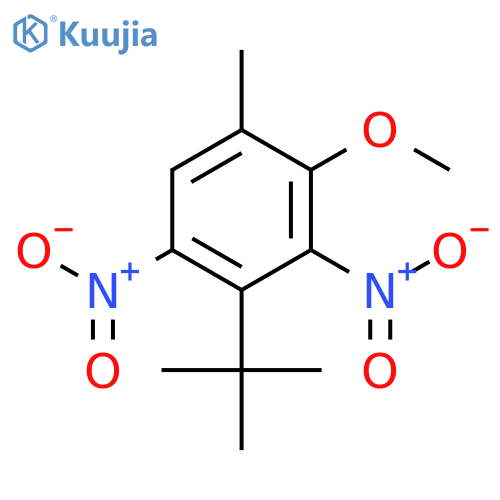 Benzene, 2-(1,1-dimethylethyl)-4-methoxy-5-methyl-1,3-dinitro- structure