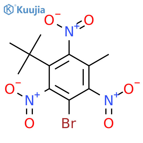 Benzene, 1-bromo-3-(1,1-dimethylethyl)-5-methyl-2,4,6-trinitro- structure
