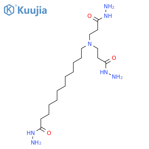 Dodecanoic acid, 12-[bis(3-hydrazino-3-oxopropyl)amino]-, hydrazide structure