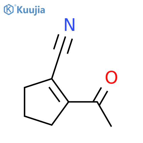 1-Cyclopentene-1-carbonitrile, 2-acetyl- (6CI) structure