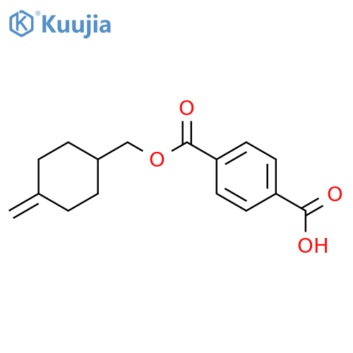 1,4-Benzenedicarboxylicacid, 1-[(4-methylenecyclohexyl)methyl] ester structure
