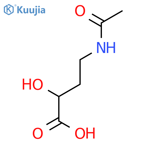 Butanoic acid, 4-(acetylamino)-2-hydroxy- structure