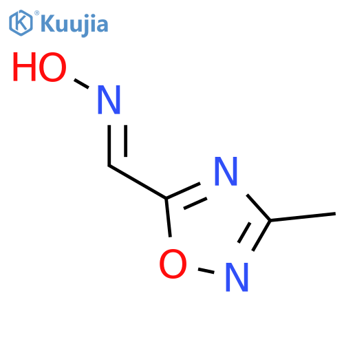 1,2,4-Oxadiazole-5-carboxaldehyde, 3-methyl-, oxime, (E)- structure