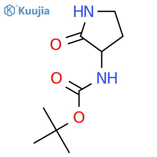 tert-butyl N-(2-oxopyrrolidin-3-yl)carbamate structure