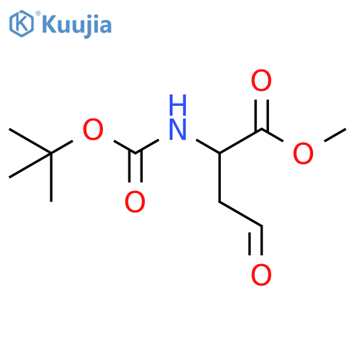 methyl 2-{(tert-butoxy)carbonylamino}-4-oxobutanoate structure