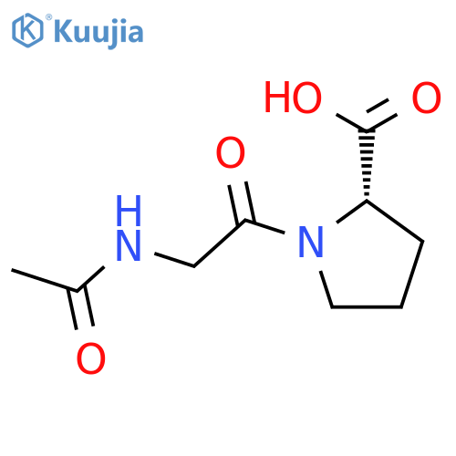 L-Proline, 1-(N-acetylglycyl)- structure