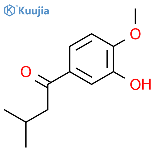 1-(3-Hydroxy-4-methoxyphenyl)-3-methylbutan-1-one structure