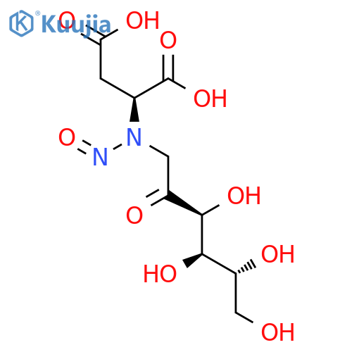 L-Aspartic acid, N-(1-deoxy-D-fructos-1-yl)-N-nitroso- structure
