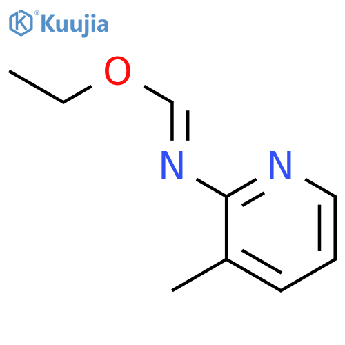 Methanimidic acid, N-(3-methyl-2-pyridinyl)-, ethyl ester, (E)- structure