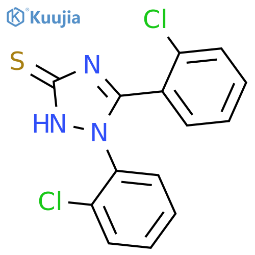 3H-1,2,4-Triazole-3-thione, 1,5-bis(2-chlorophenyl)-1,2-dihydro- structure