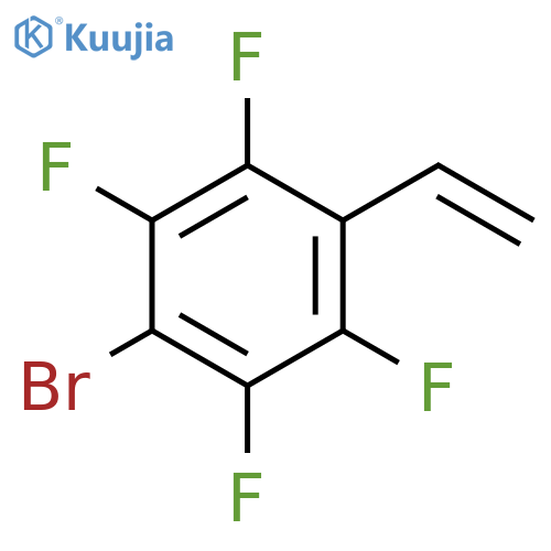 Benzene, 1-bromo-4-ethenyl-2,3,5,6-tetrafluoro- structure