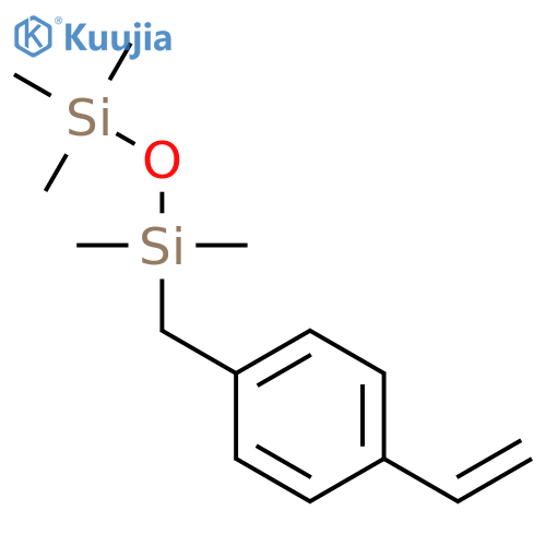 Disiloxane, [(4-ethenylphenyl)methyl]pentamethyl- structure