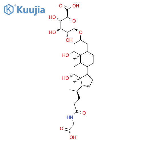b-D-Glucopyranosiduronic acid, (3a,5b,7a,12a)-24-[(carboxymethyl)amino]-7,12-dihydroxy-24-oxocholan-3-yl(9CI) structure