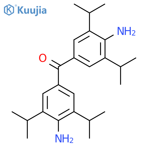 Methanone, bis[4-amino-3,5-bis(1-methylethyl)phenyl]- structure