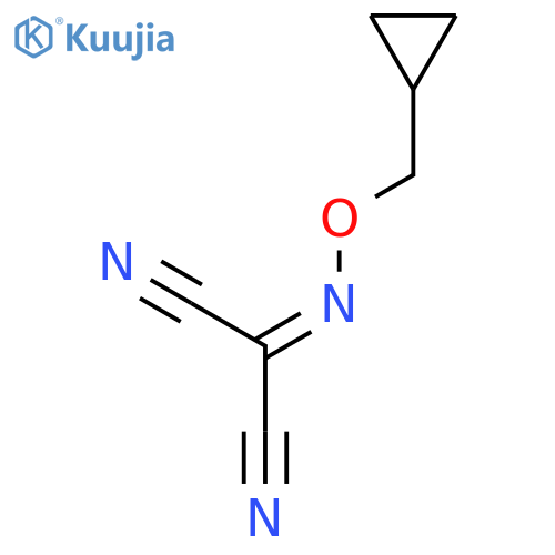 Propanedinitrile, [(cyclopropylmethoxy)imino]- structure