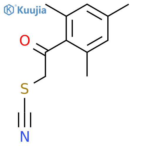 2-Mesityl-2-oxoethyl thiocyanate structure