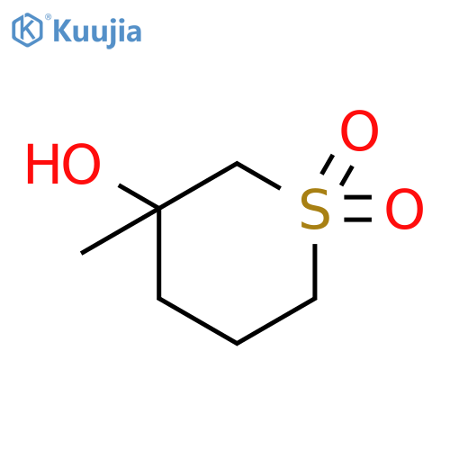2H-Thiopyran-3-ol, tetrahydro-3-methyl-, 1,1-dioxide structure