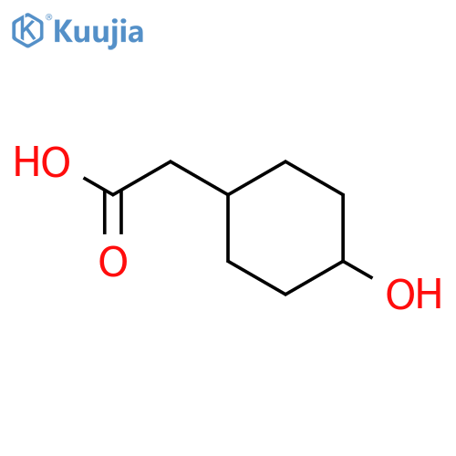 2-(4-Hydroxycyclohexyl)acetic acid structure