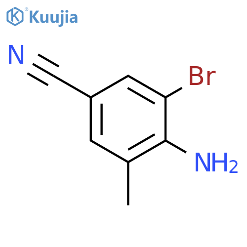 2-Bromo-4-cyano-6-methylaniline structure