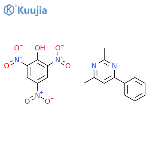 Pyrimidine, 2,4-dimethyl-6-phenyl-, compd. with 2,4,6-trinitrophenol(1:1) structure