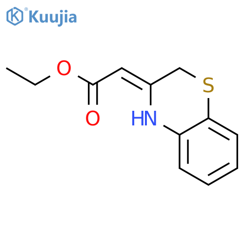 ethyl 2-[2H-1,4-benzothiazin-3(4H)-yliden]acetate structure