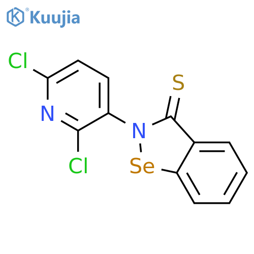 1,2-Benzisoselenazole-3(2H)-thione, 2-(2,6-dichloro-3-pyridinyl)- structure