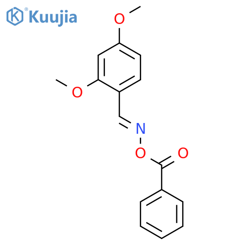 Benzaldehyde, 2,4-dimethoxy-, O-benzoyloxime structure