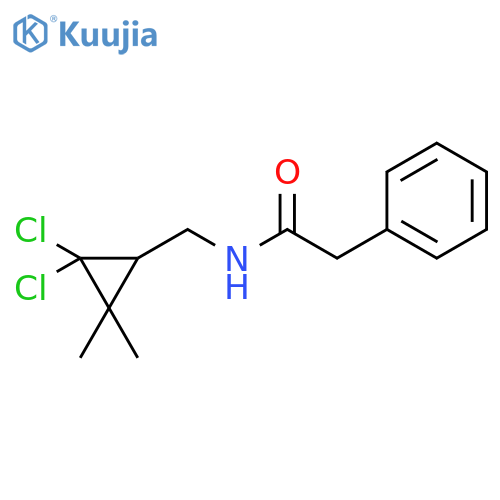 Benzeneacetamide, N-[(2,2-dichloro-3,3-dimethylcyclopropyl)methyl]- structure