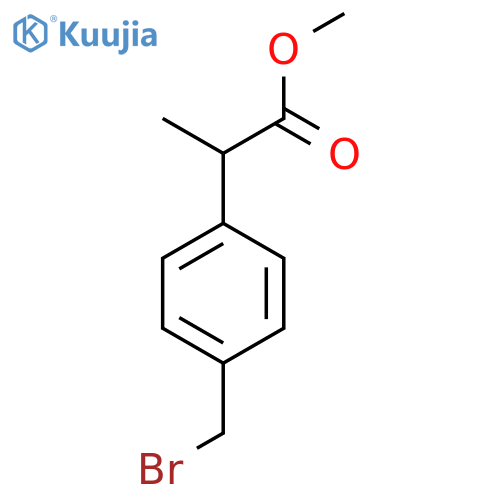 4-(Bromomethyl)-α-methyl-benzeneacetic Acid Methyl Ester structure