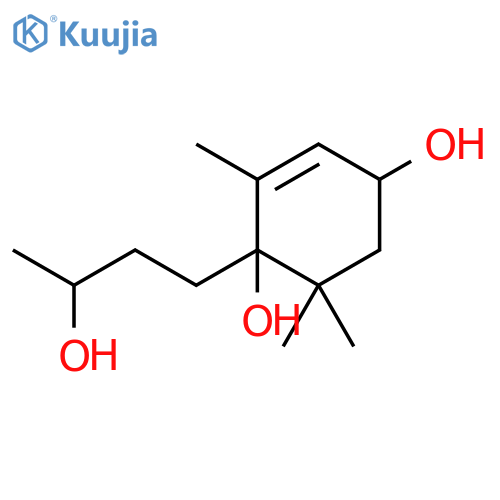 2-Cyclohexene-1,4-diol, 1-(3-hydroxybutyl)-2,6,6-trimethyl- structure