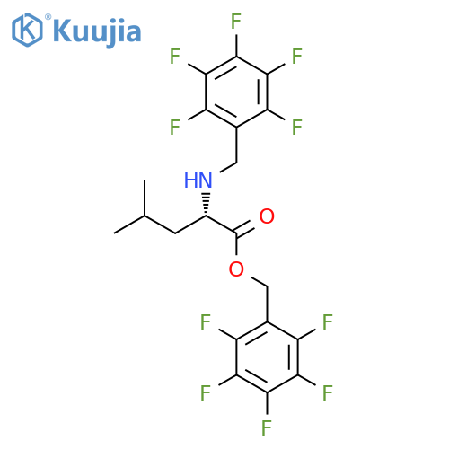 Leucine, N-[(pentafluorophenyl)methyl]-, (pentafluorophenyl)methyl ester structure