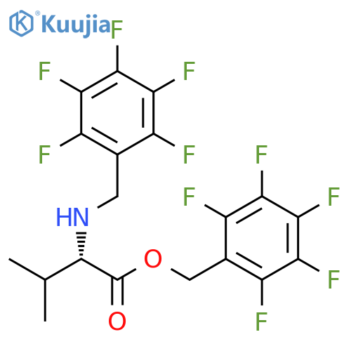 Valine, N-[(pentafluorophenyl)methyl]-, (pentafluorophenyl)methyl ester structure