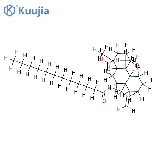 15-Dodecanoyl-(ent-15beta)-9, 15-Dihydroxy-16-kauren-19-oic acid structure