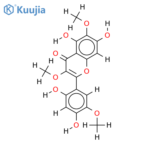 3,5',6-Tri-Me ether-2',3,4',5,5',6,7-Heptahydroxyflavanone structure