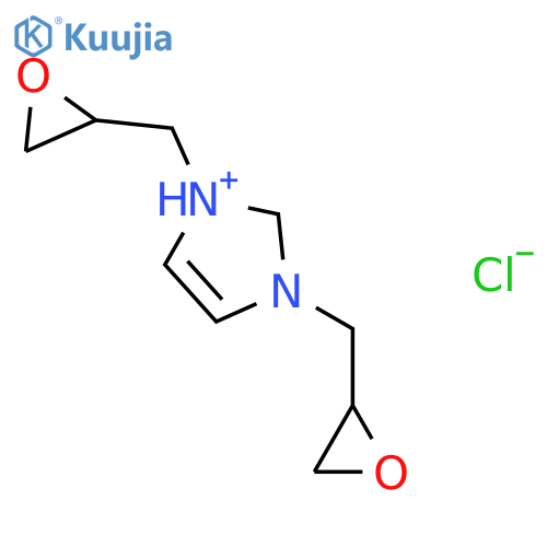 1H-Imidazolium, 1,3-bis(2-oxiranylmethyl)-, chloride (1:1) structure