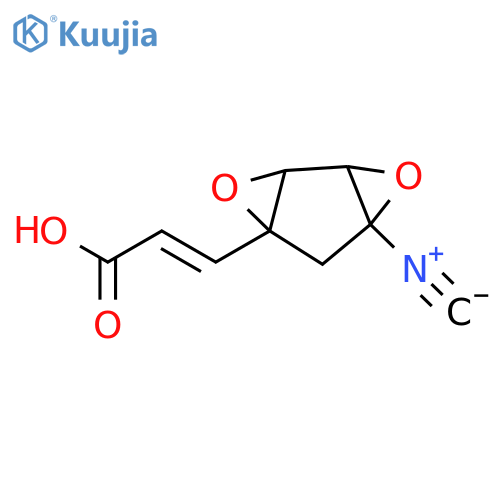 2-Propenoic acid, 3-(6-isocyano-3,7-dioxatricyclo[4.1.0.02,4]hept-4-yl)- structure