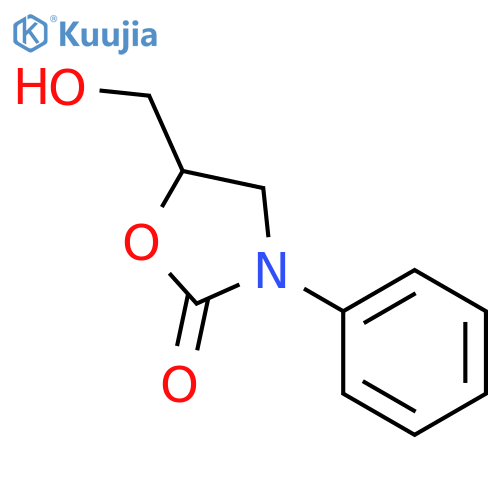 2-Oxazolidinone,5-(hydroxymethyl)-3-phenyl-, (5S)- structure