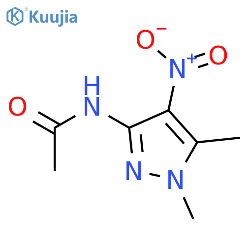 Acetamide, N-(1,5-dimethyl-4-nitro-1H-pyrazol-3-yl)- structure