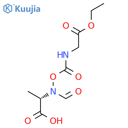 L-Alanine, N-[[[(2-ethoxy-2-oxoethyl)amino]carbonyl]oxy]-N-formyl- structure